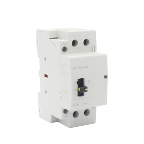 Contacteur modulaire Ac MCH8-63M interrupteur manuel rail Din 220V - 4