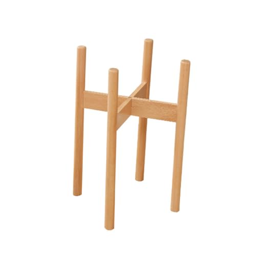 LIFKOME 実木製のシンプルでモダンなフラワースタンド 花台 室内用 植木鉢ラック バルコニーやリビングに 高密で耐久性のある収納ラック イ