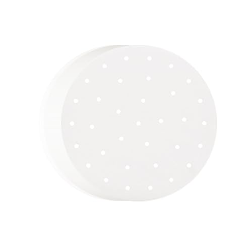 霜山 せいろ シート 使い捨て 中華セイロ用 調理用紙 蒸し器 ペーパー 料理用クッキング セイロ用紙 円形 穴あき（約16×16cm・100枚入り）