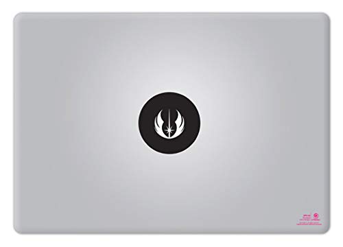 Artstickers. Autocollant pour Ordinateur Portable 15" et 17" Design Jedi Order Star Wars. Autocollant pour MacBook Pro Air Mac. Couleur : Noir. Cadeau Spilart, Marque déposée Cover
