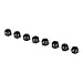 Traxxas 2745X - 3mm Nylon Locking Nuts, Black (8)