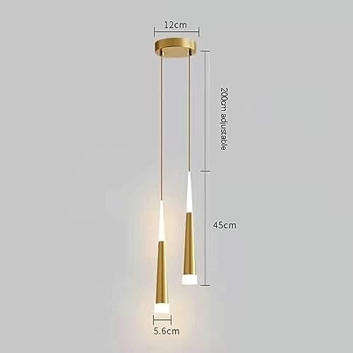 Candelabro para sala de estar de lujo sutil con acabado dorado LED moderno 3