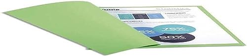 Exacompta Paquet de 100 chemises Foldyne 250 carte recyclée 240 grammes coloris vert pré