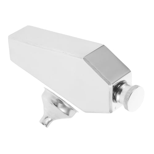 Cabilock 3.5oz Fiaschetta in Acciaio Da Per Liquore Imbuto Fiaschetta Tascabile Per Whisky Piccola Nera