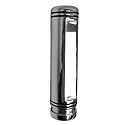 OMAC Handbremshebel Handbremsgriff kompatibel mit Peugeot 207 1007 Citroen C2 C3 C4 Alu Silber