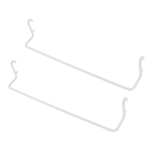 OKUMEYR Lot de 2 porte-serviettes extensibles pour un accès facile à une main pour la cuisine, la salle de bain et la buanderie Compatible avec les panneaux perforés standard
