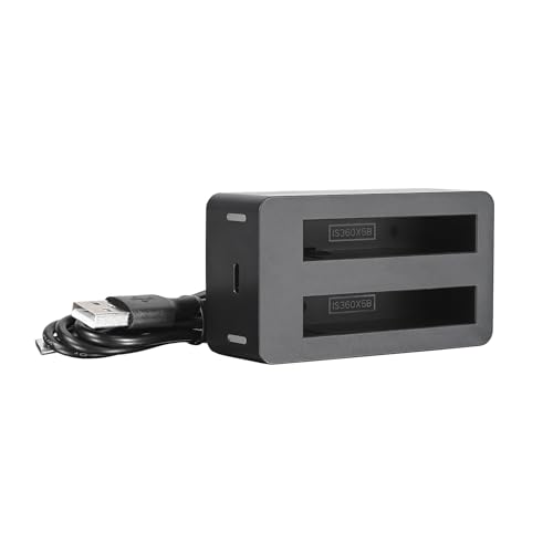 Cargador doble Is360 X5 con puerto USB para dos baterías de cámara Ultra de forma simultánea 2