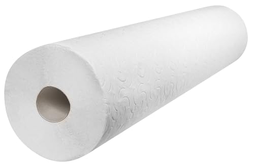 Papel de maca de camada dupla 56 cm x 50 metros recorte 80 cm - 1 rolo - rolos papel maca massagem dupla camada