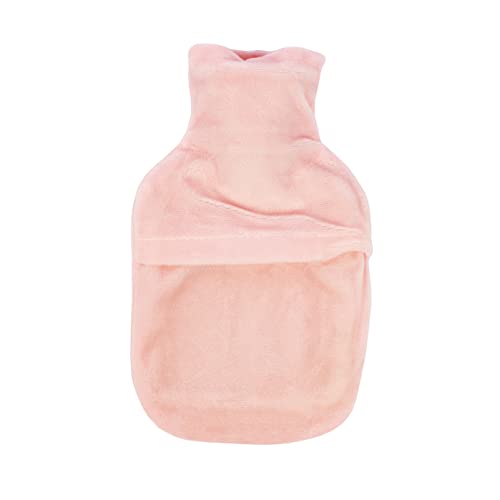 Image of Small Hot Water Bag with Soft Cover for Pain Relief, Neck, Shoulder Pain and Hand, Feet Warmer, Menstrual Cramps, Hot and Cold Therapy Leak Proof Pad (20 x 12.5 cm), 350ml (Mint Green)