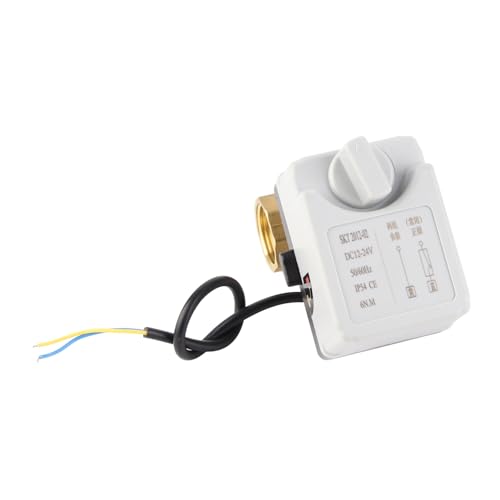 Valvola a Sfera Motorizzata 2 Fili 2 Vie Normalmente Chiusa DN25 Ottone ABS DC 12V a 24V Accessorio Valvola a Sfera Elettrica Motore Sincrono Filettatura del Tubo 1in IP54