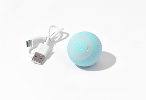 JAMBO PET Bolinha Automática Rotativa, Interativa e Divertida, Gira 360 graus, Recarregável, Acompan