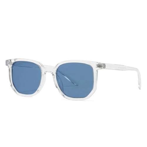 Lunettes de soleil rétro UV400 femme homme accessoire mode vintage orange bleu