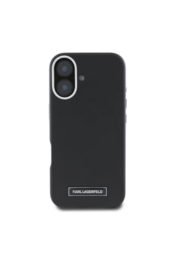 CG Mobile Karl Lagerfeld KLHMP16MPGMSRPK Coque pour iPhone 16 Plus 6,7" Noir FW Metal Plate