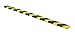 Vestil FEG-B Foam Edge Corner Guard with Adhesive Tape, 40" Length x 2-3/8" Width x 13/16" Height, Yellow/Black