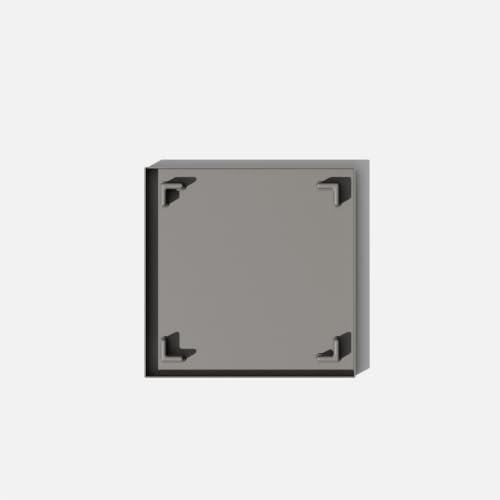 Image of Veradek Block Series Cube Planter & Drip Tray - Square Outdoor Planter Set
