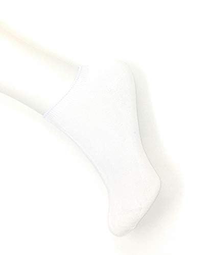 4 pairs 80% Bamboo Rayon No Show Cycling Healthy Half Socks (4 Pairs White, m)…3
