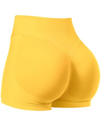 Image of VOYJOY Women Workout Impact Shorts 2.5 inch / 3.6 inch / 4.5 inch / 6 inch Scrunch Butt Booty | Tummy Control, High Waisted, Bike Short, Gentle Compression, for Women