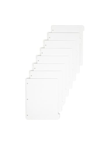 Smead Three-Ring Binder Dividers with Tabs, 40 Count, 1/8 Cut Tabs, Letter Size, (89418)
