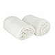 BabyCalin - 2er Set Spannbettlaken Weiß 70x140 cm (2er Pack)