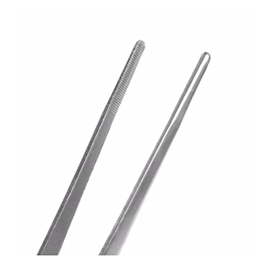 Pinza da Cucina Clip per griglia per Alimenti Ispessita in Acciaio Inossidabile Pinza per Alimenti Lunga in Argento Cucina Perfetta per Quasi Tutte Le attività in Cucina
