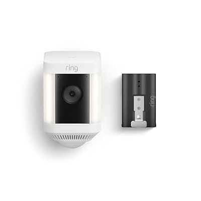 Ring Spotlight Cam Plus, Battery with extra Quick Release Battery