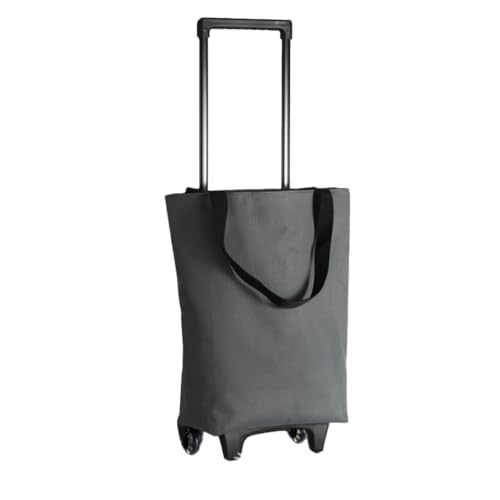 WIOLEキャスター付きエコバッグ 折り畳み キャスター付きバッグ 買い物 キャリー ショッピングキャリー キャリーバー付き 買い物カート 折りたたみ 耐荷重20kg 大容量 軽量 コンパクト 台車 家庭用 飛び出し防止 高齢者 プレゼント 保冷 買い物