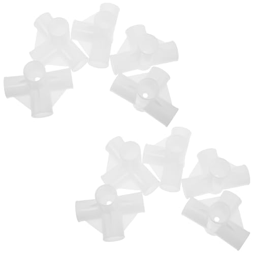 Conectores de plástico de 22mm SEWACC para varillas de armario DIY en pack de 20 piezas 2