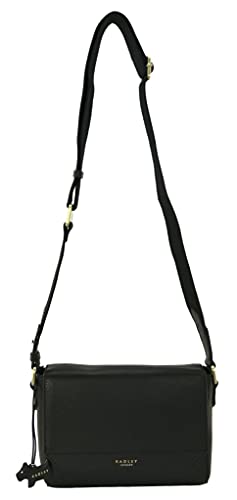 RADLEY Black Leather Gresham Street Cross Body Bag