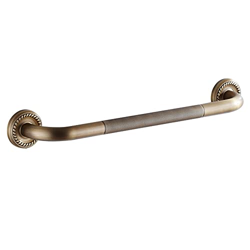 Bloepum Bathtub Grab Bar Antique Brass Grab Bar Grab Rail Armrest Handle Toilet Elderly Handrail Wall Mounted