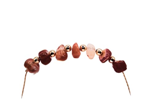 Bracelet agate véritable et acier inoxydable de haute qualité