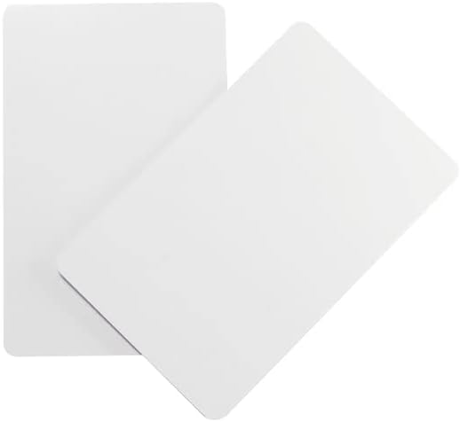 WeKonnect; NFC Business Cards | PVC Cards Glossy White NTAG 216 (Storage - 888 Bytes) | Compatible with Both Android and iPhones for Business Cards and Sharing Contact (White Glossy - Pack of 5)