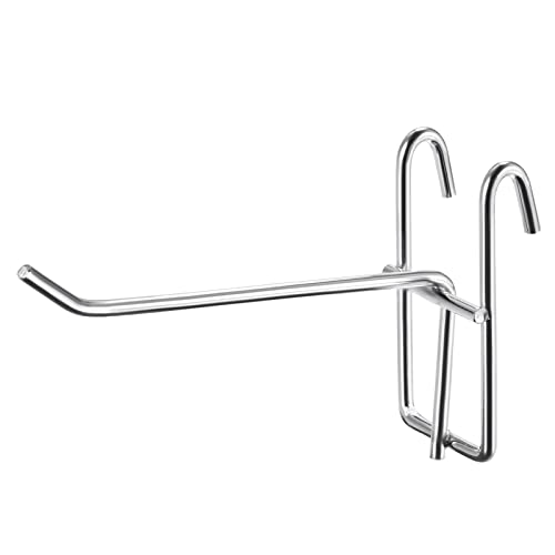 sourcing map Grid Wall Hooks Store Garage Storage Wall Organizers 4 Inch Silver, Pack of 12