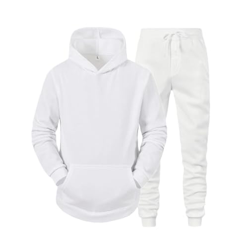 Survêtement de sport homme contre le froid avec sweat à capuche et pantalon chaud
