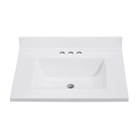 LOCALAND 25 Inch Cultured Marble Vanity Top Cover
