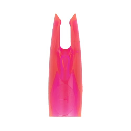 Bohning 9/32” T Nock for .105” (2.67mm) swedged end Arrow shafts, 12 Pack, Rose Pink