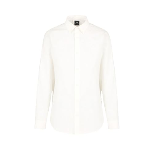 Armani Exchange Men's Long Sleeve Regular Fit Jaquard Allover Logo Shirt