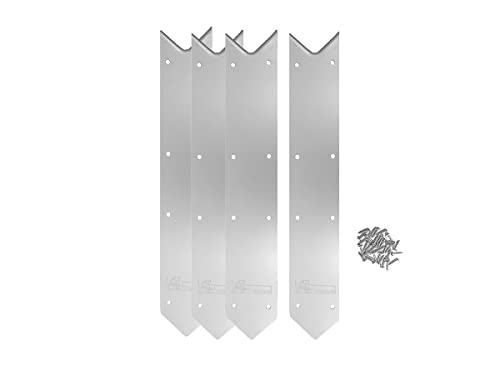 Kit Finition Margelles Alu 4 pièces 45 degrés pour Piscine Rectangulaire