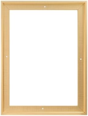 Pixy Canvas Floater Frame 12x16 for 3/4 (0.75) inch Deep Canvas Paintings/Canvas Prints/Wood Canvas Panels/Wall Art/Wall Decor/Home Decor/Artwork (Brass Gold, 12 x 16 inch, Portrait) - 1