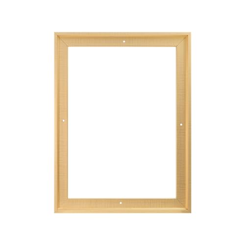 Image of Pixy Canvas Floater Frame 16x20 for 3 /4 (0.75) inch Deep Canvas Paintings /Canvas Prints /Wood Canvas Panels /Wall Art /Wall Decor /Home Decor /Artwork (Brass Gold, 16 x 20 inch, Portrait)