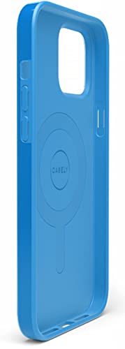 Casely Iphone 13 Pro Max Case | Compatible With Magsafe | Miami Cabana | Solid Neon Blue Case #TOP7