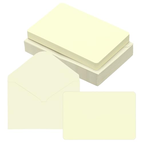 Cartes de vœux vierges de qualité supérieure en papier cartonné à coin arrondi