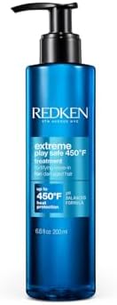 Redken Extreme Play Safe Heat Protectant Spray & Leave In Conditioner| For All Hair Types | Helps Reduce The Appearance of Split Ends | With Tourmaline | 6.8 Fl Oz
