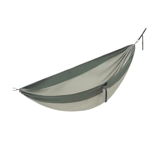 YUEKOPOU Thickened Portable Double Hammock for Outdoor Camping - Anti-Rollover Hanging Chair for Adults and Students(Grey,Small)