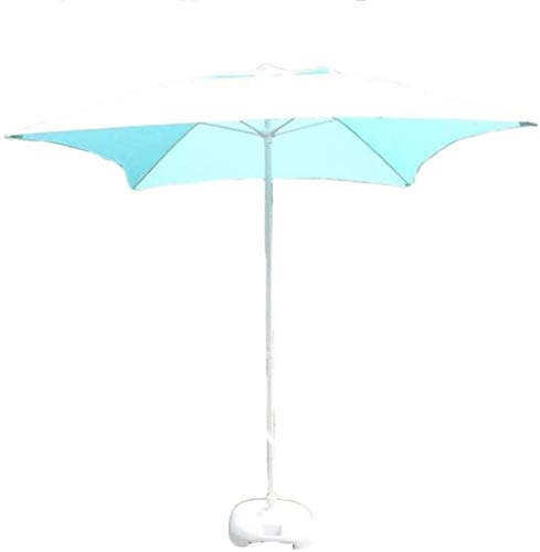 HUIBBGO Sombrillas de jardín para Exteriores, 2 m, cuadradas, con Fibra de Vidrio de 11 cm, para terraza, Piscina y Playa