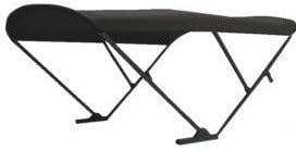 Black Frame Automatic Power Pontoon Bimini Top (Black Top)