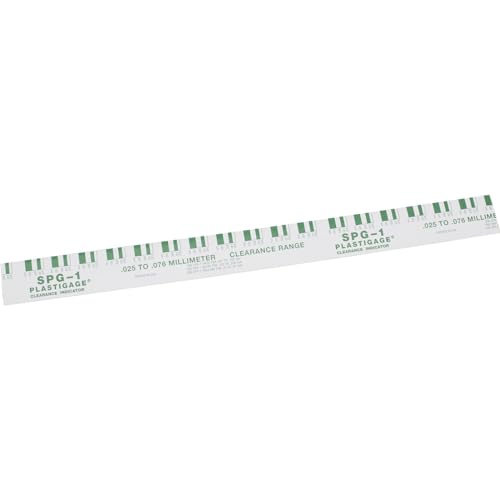 Speedway Motors Green Plastigauge Bearing Clearance Measuring Tool .001.003 Inch Range for Rod and Main Journals Includes Reference Chart for Accurate Assembly