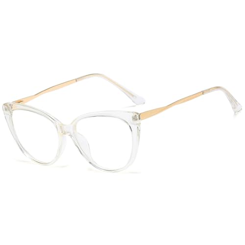 Image of ANRRI Classic Elegant Cat Eye Style Blue Light Blocking Computer Glasses for Women Vintage Frame