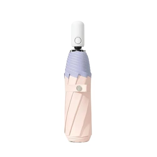  MdybF Ombrello Mini Automatico 3 Ombrelli Pieghevole Donne Parasol Sunte Sun Ombrello Pocket Ombrellas-Automatico 8K 3 Fold_B