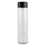 BLUECHOLON Botella Boss de Cristal con Tapón de Plástico Reciclado, 750 ml, Apto para Alimentos, Transparente