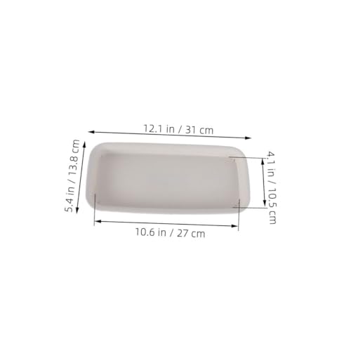 Soucoupes rectangulaires pour pots de fleurs Healvian avec plateaux à eau
